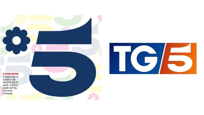 Canale 5, la nuova grafica del canale e del TG5 dal 16 aprile