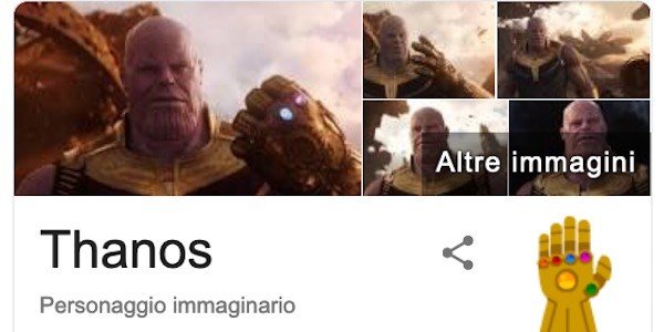 Il potere di Thanos colpisce Google: il nuovo Easter egg dedicato al titano della Marvel