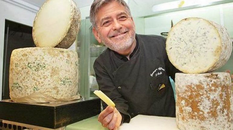 George Clooney ghiotto di pecorino sardo: ne ha spediti 32 Kg a Los Angeles