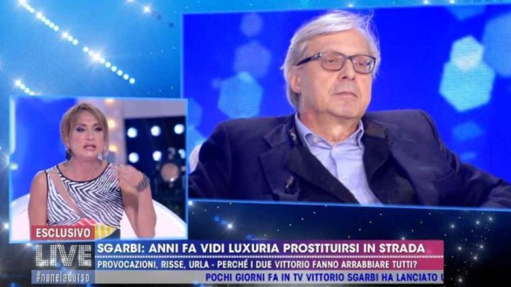 Vittorio Sgarbi si scaglia contro Vladimir Luxuria: “Eri una prostituta, non negare”