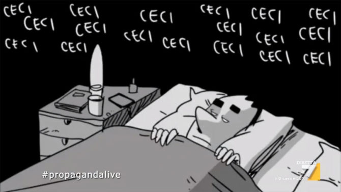 ZeroCalcare, la quarantena e la spesa: corto del disegnatore presentato a Propaganda Live – VIDEO