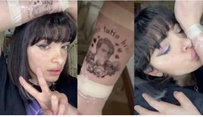 Nuova testimonianza di Conte – Mania: ragazza si fa tatuaggio con la faccia del premier