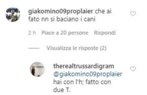 Il commento di Tomaso Trussardi