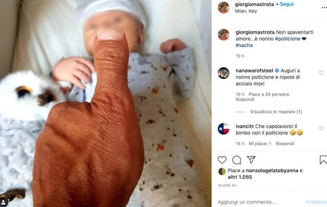 Giorgio Mastrota e Natalia Estrada sono di nuovo nonni: è nato Sacha, due anni dopo Marlo