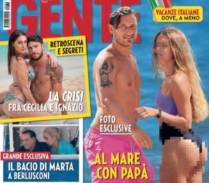 La copertina di Gente con Chanel Totti in copertina