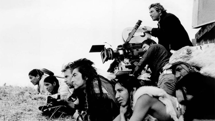 costner sul set di balla coi lupi