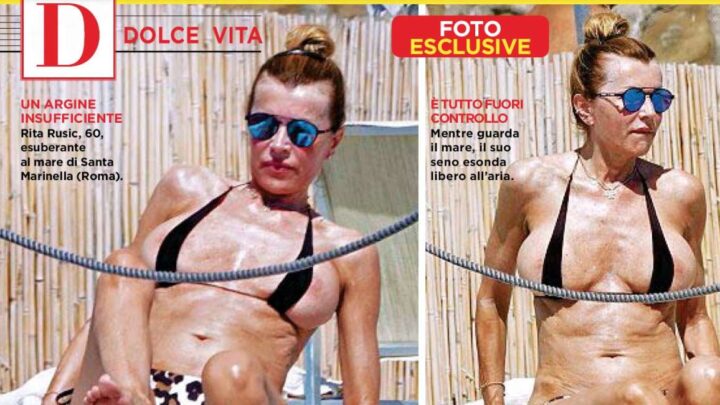 Rita Rusic e il bikini striminzito proposto da Oggi: perché non optare per un topless?