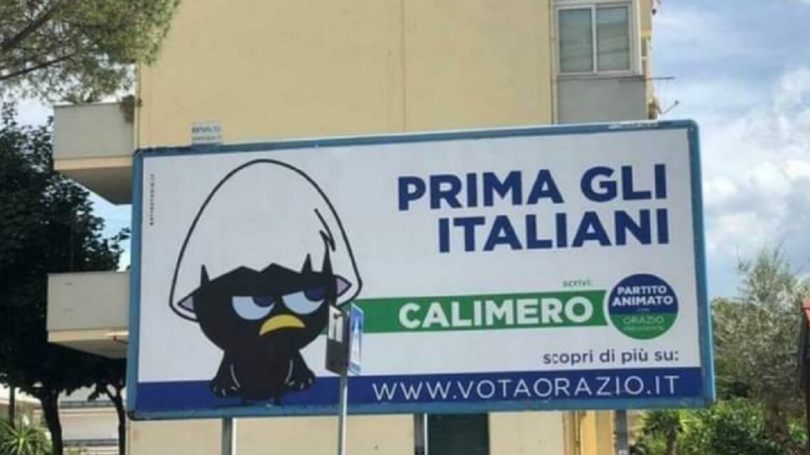 Partito animato: ecco chi c’è dietro ai manifesti di Caserta con i personaggi dei cartoni animati