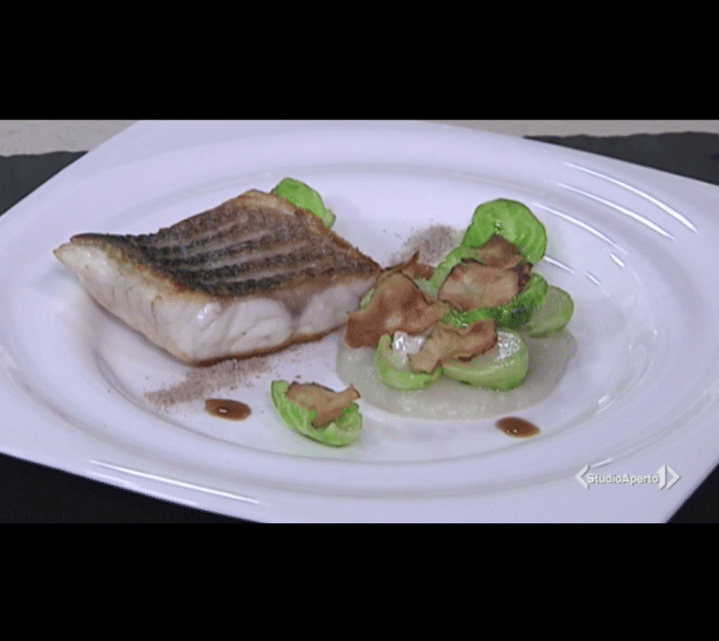 Cotto e Mangiato ricetta 24 novembre 2020: branzino con crema di topinambur