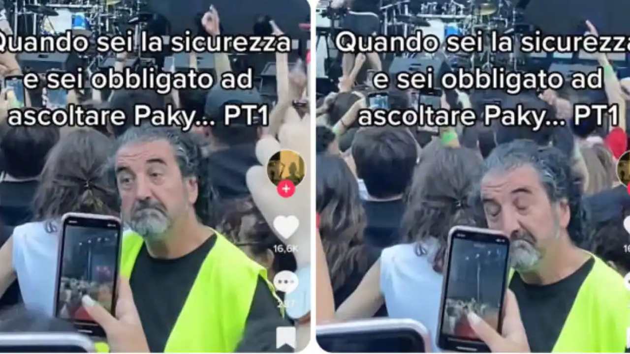 “Figlio di puttana e non finocchio”: la reazione della security ai versi di Paky è epica – VIDEO