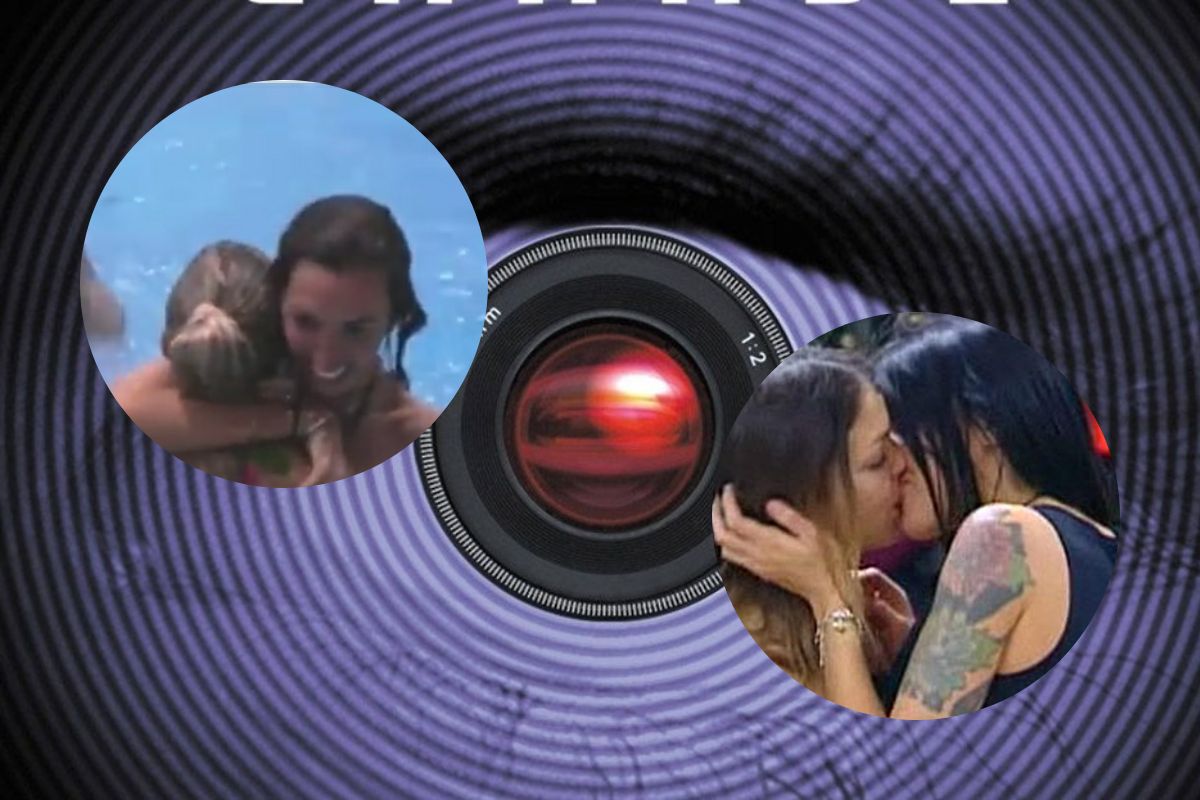 GF Vip, 12 anni dopo Veronica Ciardi e Sarah Nile il bacio saffico tra Oriana e Giaele – VIDEO