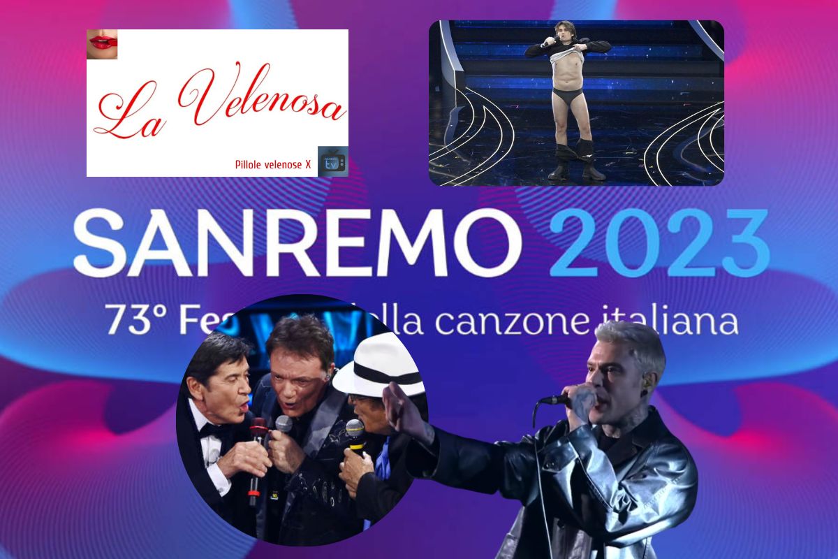 Sanremo 2023, La Velenosa seconda serata: Grazie Fedez!